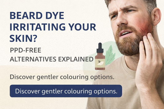 Man with Skin Irritation from Beard Dye