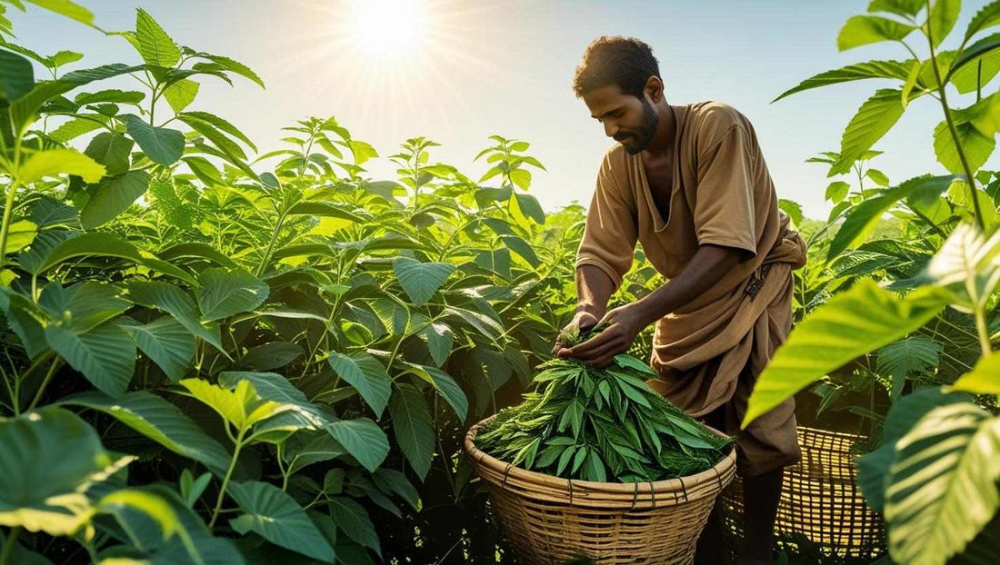 Man Harvests Henna for Use In Natural & Organic Beard Dye