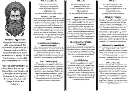 The Bohemian King’s Beard Dye Essentials Pack | 100% Natural, Chemical-Free Beard Dye for Sensitive Skin (UK)