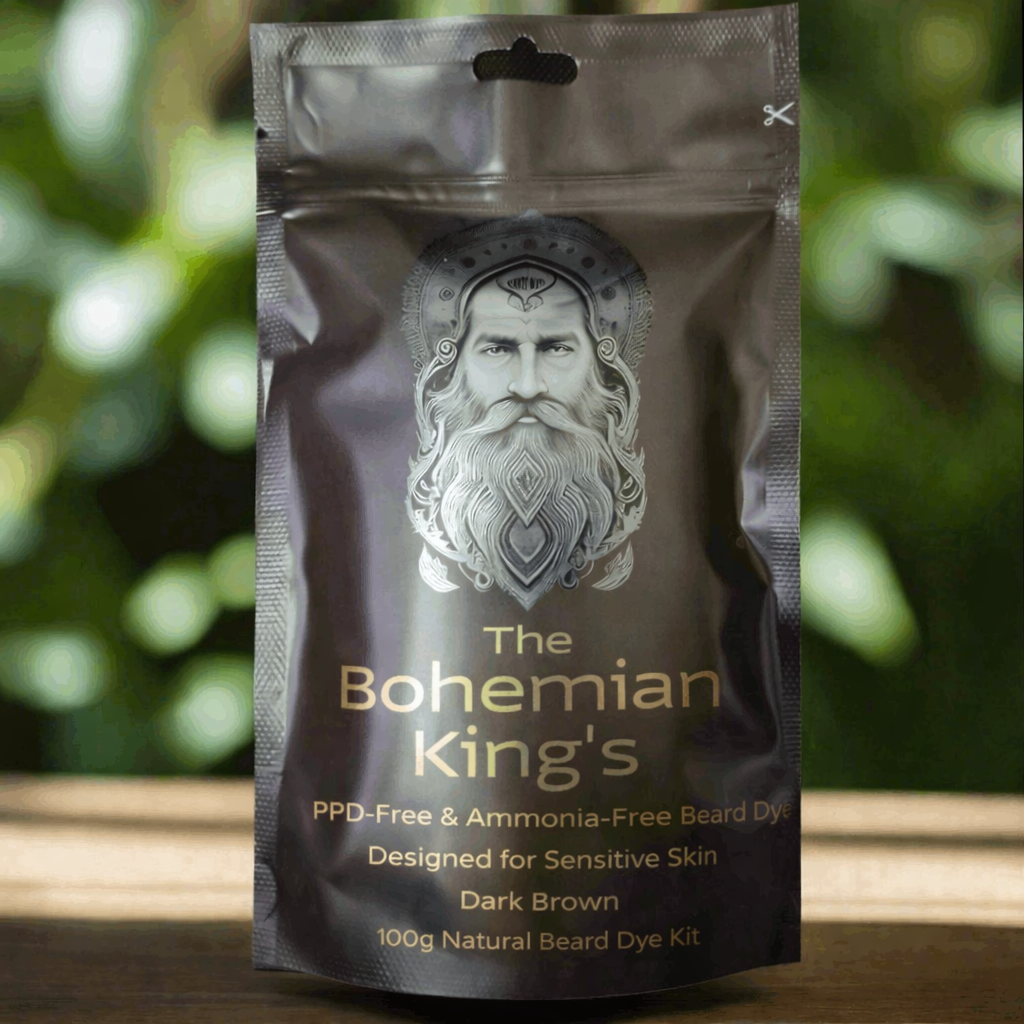 Dunkelbraune Bartfarbe ohne PPD | Bohemian King’s