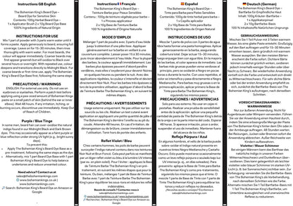 The Bohemian King’s Beard Dye Essentials Pack | 100% Natural, Chemical-Free Beard Dye for Sensitive Skin (UK)