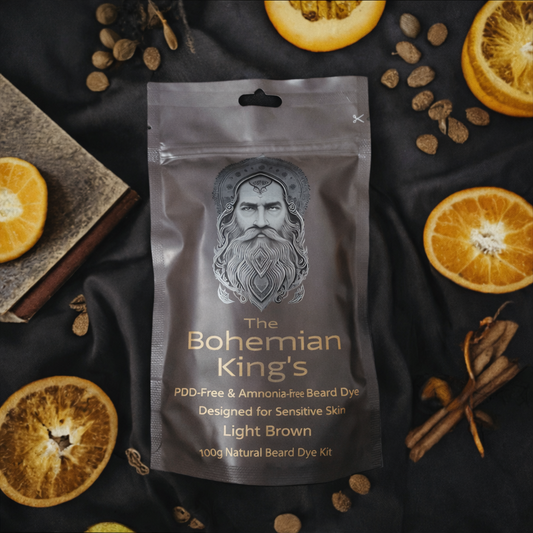 Light Brown Beard Dye – PPD Free | Sensitive Skin | Bohemian King’s