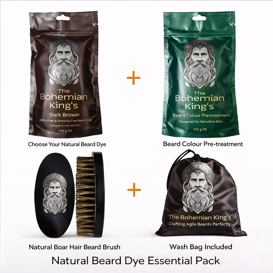 Beard Dye Kit Without PPD | Beard Colour Set | Bohemian King’s
